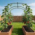 DoCred Tall Garden Arch Trellis for Climbing Plants, 87in Tall Metal Plant Support Trellis Archway for Climbing Vine Vegetable/Fruit/Flower Outdoor Yard Lawn Garden Arch Tunnel Trellis