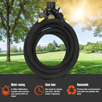 10FT for Trees 1/2" Water-Saving Soaker Hose with Solid Brass Connectors, Drip Irrigation Kit