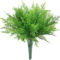 PASYOU Artificial Fern Plants, Fake Ferns Shrubs Plant Plastic Greenery Faux Monstera Leaves Stems Boston Leaf for Outdoor Indoor Decor Home Garden Party Office Wedding Decoration DIY - 4 Pack