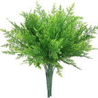 PASYOU Artificial Fern Plants, Fake Ferns Shrubs Plant Plastic Greenery Faux Monstera Leaves Stems Boston Leaf for Outdoor Indoor Decor Home Garden Party Office Wedding Decoration DIY - 4 Pack