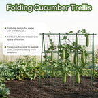 2 Pack Cucumber Trellis, 49.6"×49.6" Garden Trellis for Climbing Plants Outdoor, A-Frame Vegetable Trellis for Raised Bed, Support for Tomatoes, Squash, Zucchini, Vegetables