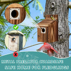 2 Pack Bird Houses for Outside, Outdoors Birdhouse Feeder for Bluebird,Cardinal,Purple Martin and Sparrow,Wooden Cedar Hanging Birds Nest,Easy to Clean,No Assembly Needed