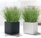 14 Bundles Artificial Onion Grass Plants Outdoor 20 Inch Fake Shrubs Artificial Tall Wheat Grass UV Resistant Greenery Stems Faux Bushes Plant for Indoor Outdoor Garden Office Home Decor