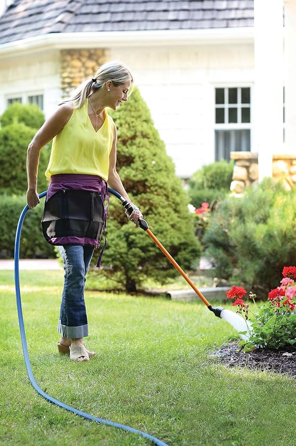 Dramm One Touch Rain Wand Watering Wand – 30 Inch Garden Watering Wand with Thumb Control Valve – Gentle Shower Spray for Plants, Flower Beds & Hanging Baskets – Yellow