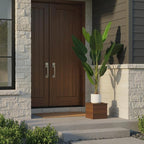 4FT Artificial Banana Tree in Pot, Decorative Evergreen Faux Bird of Paradise Plant, Fake Tropical Traveler's Palm Tree, Indoor House Plants for Living Room Porch Entryway Office