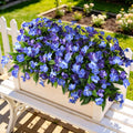 Hommyea Artificial Fake Flowers for Outdoor, 6 Bundles UV Resistant Faux Plants Decoration Silk Flowers No Fade Plastic Flowers for Outside Planters Home Porch Patio Yard Garden Decor