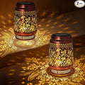 2 Pack Hummingbird Solar Lanterns Outdoor Waterproof, Garden Decor Birthday Gifts for Women Mom Grandma Sister, Metal Hanging Solar Lights Outside Decorative for Backyard Patio Lawn Pathway Landscape