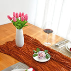 Mandy's Pink Artificial Tulips Flowers Centerpiece, 13.5" Lifelike PU Fake Floral Stems 20pcs for Kitchen Island & Dining Table, Spring Decor for Easter