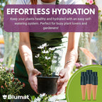 Blumat Plant Watering Device - Easy Self Watering Planter Insert for Indoor Plants - Bottle Adapter - Prevents Overwatering and Underwatering for Healthy Growth - 3 Pack