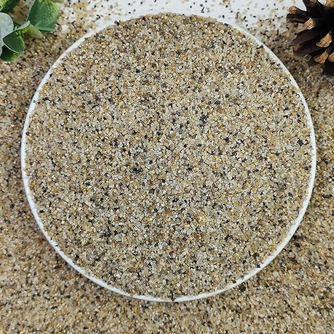 YISZM 20lbs Aquarium Gravel, 1/16"(0.6-1.2mm) Natural River Rocks Succulent Cactus Pea Gravel for Plants, Fish Tank, Decorative Pebbles for Gardening, Flower Pots, Vase Fillers, Landscaping