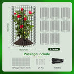 8 Pack Plant Protector from Animals, Wire Mesh Plant Cages for Garden – Sturdy Metal Plant Protectors to Keep Rabbits, Squirrels, and Animals Out – Ideal for Vegetables, Flowers, and Outdoor Plants