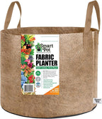 Smart Pots 20-Gallon Smart Pot Soft-Sided Container, Tan with Strap Handles