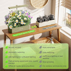 SUNCOZE Hydroponics Growing System Kit 12 Pods, 24W LED Grow Light Indoor Garden, 4L Water Tank with Quiet Pump, Adjustable Height Herb Garden Planter Indoor Kit, Gardening Gifts, Green