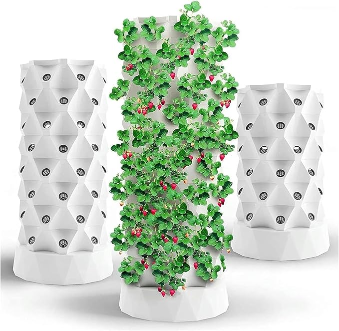 FLTRGO Hydroponics Growing System Hydroponics Tower Growing System, Indoor Plant Water Cycle Garden Growing Systems Vertical Hydroponic Pineapple Aeroponic Tower Hydroponic Towe