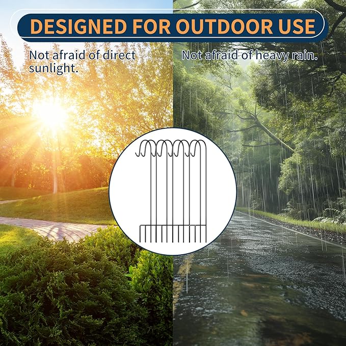 Shimeyao 20 Pcs 18 Inch Small Shepherds Hook for Outdoor Adjustable Bird Feeder Pole Metal Steel Shepard Hooks for Hummingbird Stand Feeder Pole for Garden Plant Lantern Hanging Wedding Decor