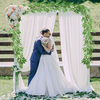 RECUTMS Artificial Willow Leaves Garland 2 Pcs Fake Hanging Vines Plants Artificial Silk Ivy Greenery 6.5 Ft Faux Evergreen Wreaths for Wedding Indoor Outdoor Garden Party Table Decor (Light Green)