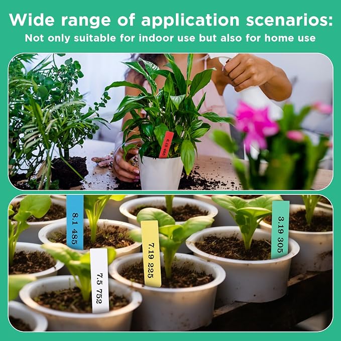 2000 Pcs Plastic Plant Labels 4'' Garden Plant Markers Nursery Name Tags Waterproof Pot Label Stakes Planting Sticks for Seeds Summer Outdoor Indoor Garden Flowers(Mix Color)