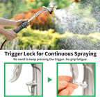 AUTOMAN Garden Nozzle Sprayer, 2 Pack High Pressure Spray Nozzle, 100% Metal Water Hose Nozzle, 7 Patterns Watering Nozzle, Heavy Duty Sprayer Garden Nozzle for Watering Plants & Lawns, Washing Cars