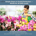 GARDENWISE Liquid Orchid Fertilizer Concentrate 3-1-2 with Micronutrients Orchid Care Made Easy (16 OZ)