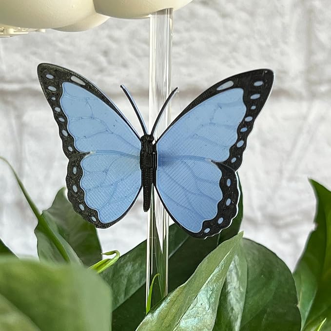 The Original Dripping Rain Cloud for Plants, Plant Watering Rain Cloud, Plant Lover Gifts, Plant Lady Gifts for Women, Plant Accessories (Cloud with Blue Butterfly)