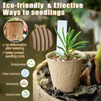 Peat Pots, 102 Pack 3.15 Inch Biodegradable Planting Peat Pots for Seedlings, Garden Plant Seed Starter Pots with Drainage Holes Seed Starting Pots for Organic Vegetable Flower, Bonus 50 Plant Labels