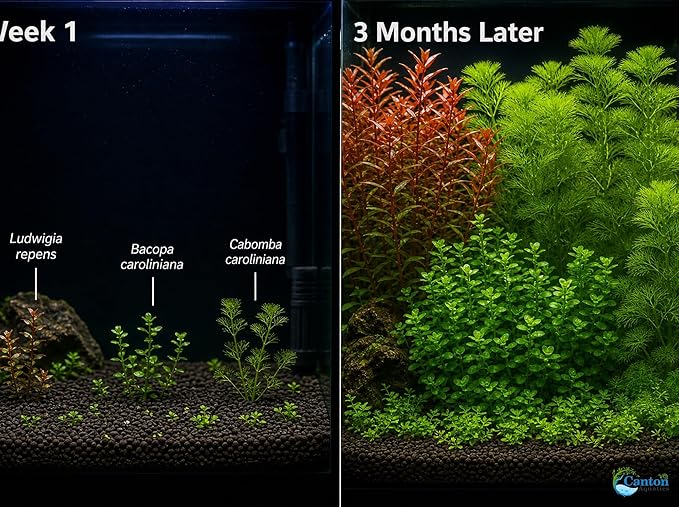 Live Freshwater Aquarium Plant Bundle Mixed Stem Plants for Fish Tanks