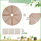 Plant Pot Cover, 3 Pack Plant Pot Protector from Cats Indoor, Cat Proof Indoor Plant Protector, Round Plant Pot Covers to Keep Cats Out, Cuttable Mesh with Stakes, 11.8 Inch