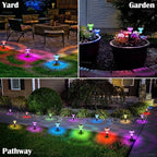 Priddop Solar Lights Outdoor Pathway Waterproof 8 Pack Color Changing LED Acrylic Mushroom Decorative Garden Lights for Yard Landscape Patio Outside Decorations