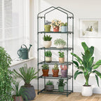 Greenhouse for Indoor Outdoor, Small Plastic Plant Green House 5-Tier Rack Stand Portable Greenhouses with Durable PE Cover for Seedling