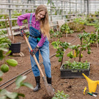 Bamllum Leather Gardening Gloves for Women - Working Gloves for Weeding, Digging, Planting, Raking and Pruning