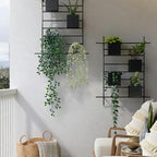 2pcs Fake Hanging Plants for Room Decor,Artificial Potted Plants Eucalyptus for Aesthetic Vintage Boho Home Office Living Bedroom Wall Patio Bathroom Bookshelf Christmas Indoor Outdoor Decor