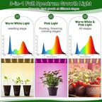Meonum Mini Greenhouse for Indoor Outdoor, Portable Green House with 15W Plant Dimmable LED Grow Lights, Timer, 3 Light Color Mode for Indoor Outdoor Seed Starter Tray(23.6"x15.7"x19.6")