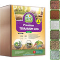 DUSPRO Recycle Premium 6in1 Terrarium Soil Mix – Pre-Mixed Terrarium Substrate Mix for Terrariums, Balanced Moisture Growing Medium with Coco Coir, Peat Moss, Pine Bark, Perlite, Pumice & Zeolite 4QRT