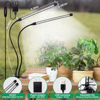 Grow Lights for Indoor Plants - 84 LED Full Spectrum Clip Plant Growing Light (2 Heads Light)