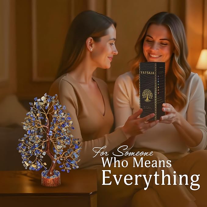 Lapis Lazuli Tree of Life for Positive Energy, Gem Stone Decor, Crystal Tree, Crystal and Healing Stones