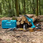 SEESII Chainsaw 6 Inch Mini Electric Chainsaw Cordless Battery Powered, 2026 Upgraded Hand Held Saw with 2x2000mAh Battery for Wood/Trees Trimming, Chain Saw Gift for Men Dad Husband Fathers Gardener