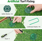 Realistic Artificial Grass Turf Indoor Outdoor: Fake Grass Turf with Drainage Holes, Pet-Friendly Dog Grass Mat, Perfect for Garden Lawn Balcony Patio Backyard Landscape Decoration, 3.2FT x6.5FT