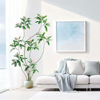 Artificial Mahonia Fortunei Tree - 6FT Artificial Plants Indoor, Fake Floor Plant with White Planter, Tall Sumac Faux Plants for Decor Indoor Home Sala Office Hotel Patio Studio（Pink