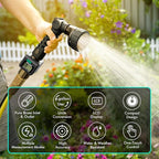 [2 Pack] RESTMO Water Flow Meter, Pure Brass Inlet & Outlet | 4 Measure Modes | Display Gallon/Liter Usage and Flow Rate | Ideal to Outdoor Garden Hose, Lawn Sprinkler Watering, RV Water Tank Filling