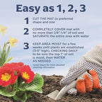 Seed Mat - Easy to Plant and Grow Garden Seeds - Creates Fragrant, Vibrant Flower Garden (DeerGuard Flower Garden - 1 Mat)