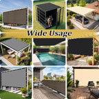 Shade&Beyond Customized Size 90% Sun Shade Cloth with Grommets, 16' X 16' Pergola Shade Cover Canopy, Mesh Tarp Sun Screens for Patio, Outdoor, Garden, Backyard GN01, Turquoise