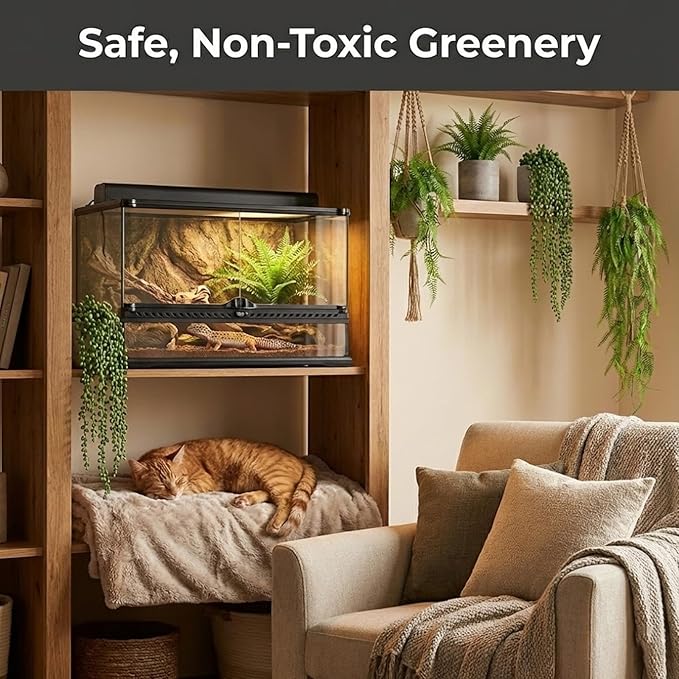 4 Pcs Artificial Hanging Plants with Pots - Realistic Fake Eucalyptus & Ivy Vine Potted Plants for Bathroom Shelf Decor - Faux Greenery Aesthetic for Office Desk, Bookshelf (Indoor & Outdoor)