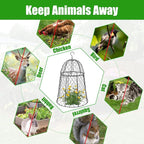 Phoncoo 6 Pack Garden Cloches for Plants, Sturdy Plant Protectors from Animals, Chicken Wire Cage for Plants Garden Cages to Keep Bunnies Chicken Squirrels Birds Animals Out