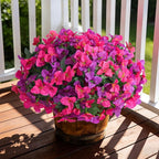 Artificial Bougainvillea Flowers for Outdoors Spring Plants Decor, 4 Bundles Faux Flowers for Outdoor Planters Silk UV Resistant Realistic for Outside for Porch Patio Window Planter Garden Home
