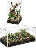 Jumping Spider Enclosure Set, Terrestrial Arboreal Combo, Acrylic Tarantula Terrarium, Praying Mantis Habitat, No Assembly, 2-Size Kit, Large