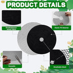6-Pack Plant Pot Grids- 11.8 Inch Cuttable Mesh Flower Plant Pot Soil Covers -Protectors from Animals - Plant Protector Ring for Indoor Outdoor Garden Plant Landscaping
