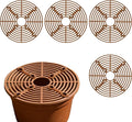 Plant Pot Cover - 5 Pieces Cuttable Planter Guard | UV Resistant Round Plant Pot Grid, Load Bearing Decorative Planter Sleeve for Indoor Gardening Moss Kitten Dog Gidding Squirrel Animal