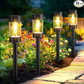 Eyrosa Solar Lights Outdoor, 12 Pack Waterproof Solar Landscape Lighting for Pathway Garden Yard Path Walkway Driveway Lawn Patio Outside Decor, Warm White