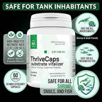 ThriveCaps Aquarium Root Cabs – Premium Root Fertilizer for Live Plants – Slow Release – Strong NPK + Micros – Safe for Shrimp & Snails – 60 Count