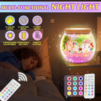 Hannstar Unicorn Light-Up Terrarium Kit for Girls- LED Night Light Unicorn Birthday Gifts for Kids Ages 4 5 6 7 8-12 Years-Unicorn Toys for Girls - DIY Arts and Crafts Kit for Kids